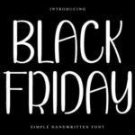 Black Friday Font - Featured Image