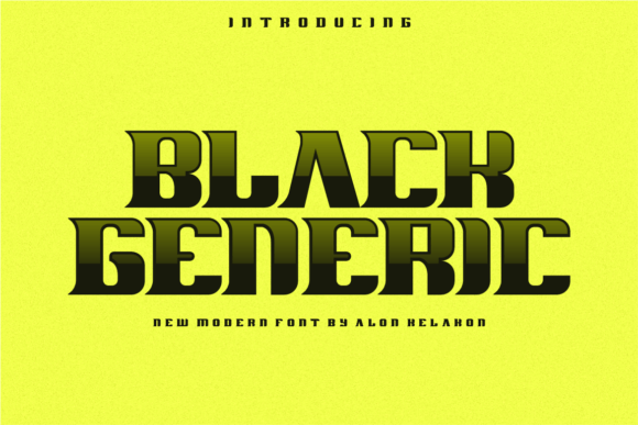 Black Generic Font - Featured Image