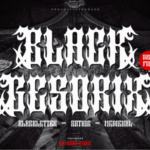Black Gesorix Font - Featured Image