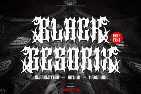 Black Gesorix Font - Featured Image