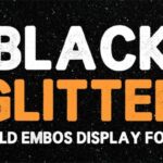 Black Glitter Font - Featured Image