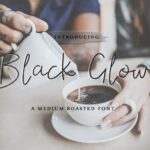 Black Glow Font - Featured Image