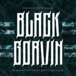 Black Gorvin Font - Featured Image