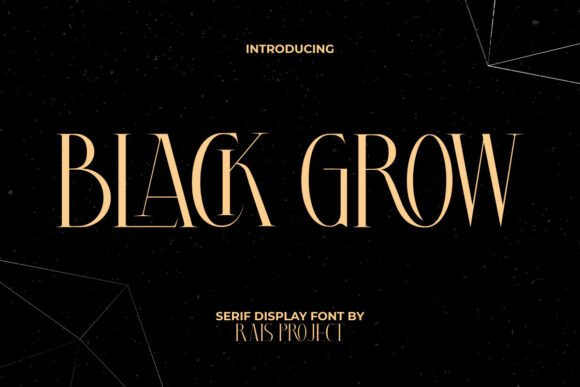 Black Grow Font - Featured Image