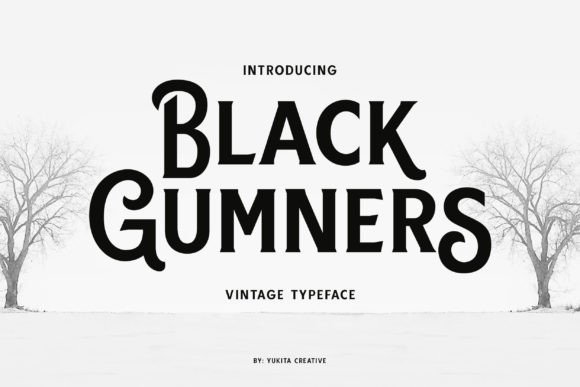 Black Gumners Font - Featured Image