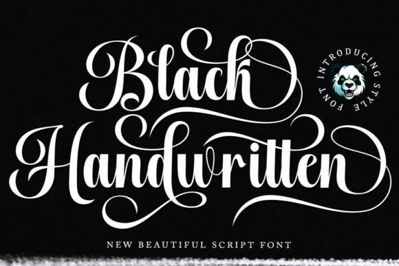 Black Handwritten Font - Featured Image