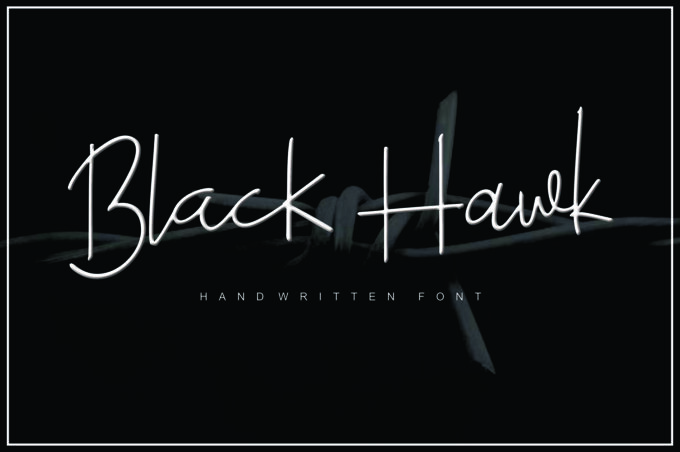 Black Hawk Font - Featured Image