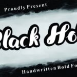 Black Hole Font - Featured Image