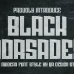 Black Horsades Font - Featured Image