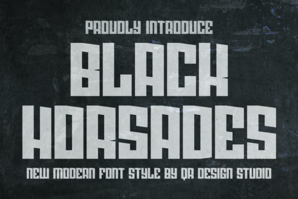 Black Horsades Font - Featured Image