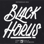 Black Horus Font - Featured Image