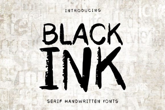 Black Ink Font - Featured Image