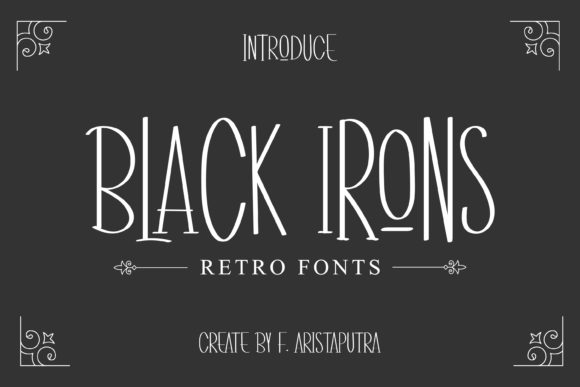 Black Irons Font - Featured Image