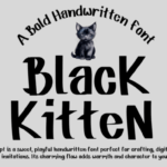 Black Kitten Font - Featured Image