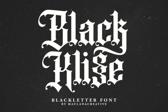 Black Klisse Font - Featured Image