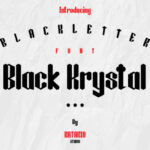 Black Krystal Font - Featured Image