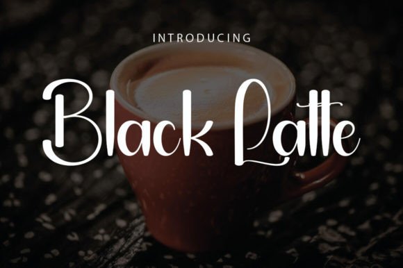 Black Latte Font - Featured Image