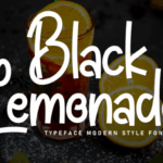 Black Lemonade Font - Featured Image