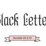 Black Letter Font - Featured Image