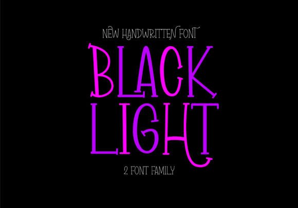 Black Light Font - Featured Image