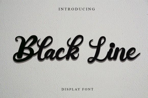 Black Line Font - Featured Image
