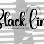 Black Line Font - Featured Image