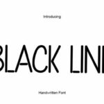 Black Line Font - Featured Image