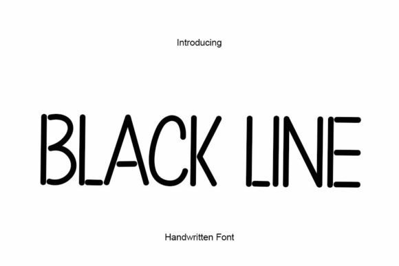 Black Line Font - Featured Image