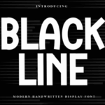 Black Line Font - Featured Image