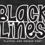 Black Lines Font - Featured Image