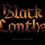 Black Lonthe Font - Featured Image