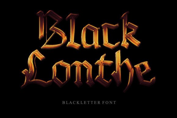Black Lonthe Font - Featured Image