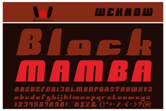 Black Mamba Font - Featured Image