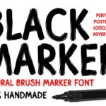 Black Marker Font - Featured Image