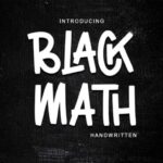 Black Math Font - Featured Image