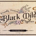 Black Mild Font - Featured Image