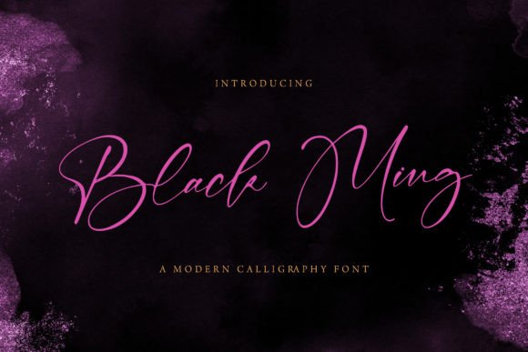 Black Ming Font - Featured Image