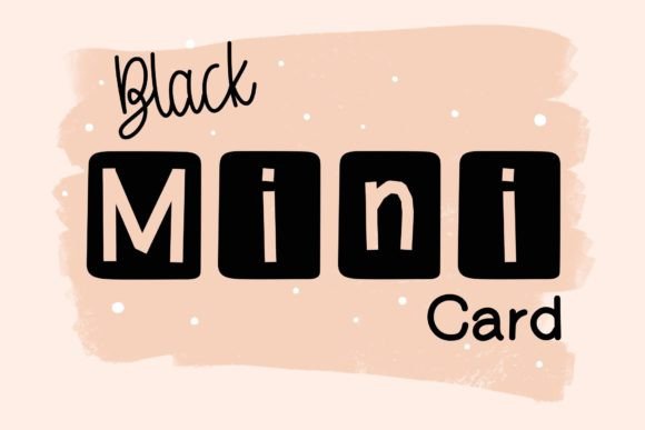 Black Mini Card Font - Featured Image