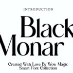 Black Monar Font - Featured Image