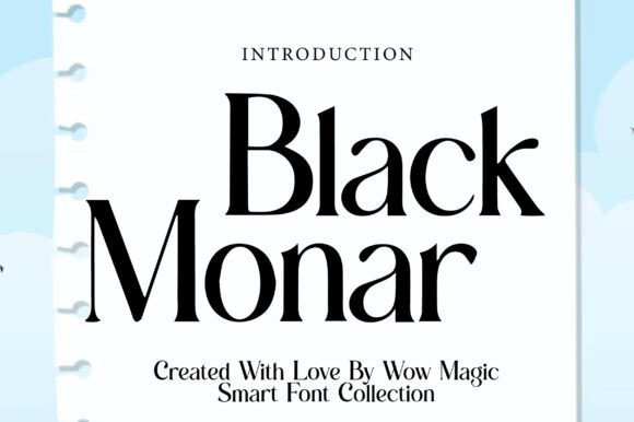 Black Monar Font - Featured Image