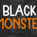 Black Monster Font - Featured Image