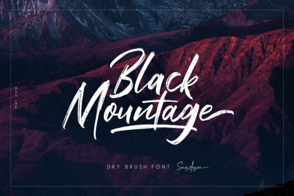 Black Mountage Font - Featured Image