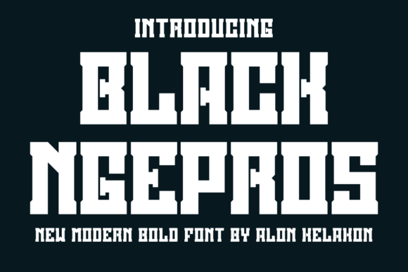 Black Ngepros Font - Featured Image