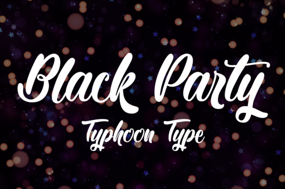 Black Party Font - Featured Image
