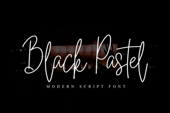 Black Pastel Font - Featured Image