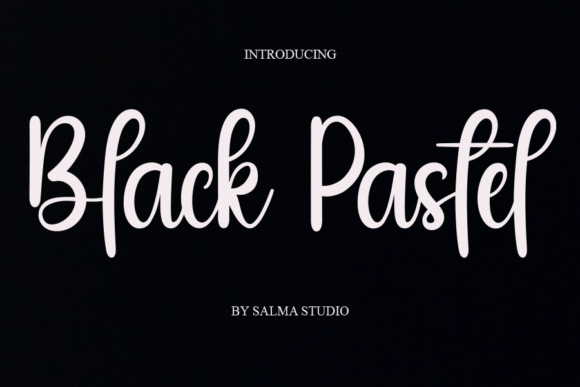 Black Pastel Font - Featured Image