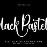 Black Pastel Font - Featured Image