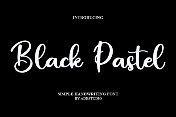 Black Pastel Font - Featured Image