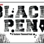 Black Pen Font - Featured Image