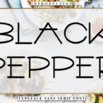 Black Pepper Font - Featured Image